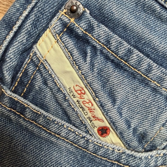 Vintage Diesel Cheyenne Jeans Men 33x34 Blue Straight Leg Distressed Italy 90s - Picture 8 of 16